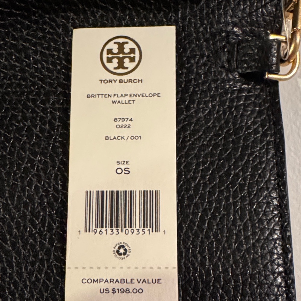 Tory Burch Black Wallet with Gold Logo. 🔥🔥🔥Brand New!! - Picture 6 of 6
